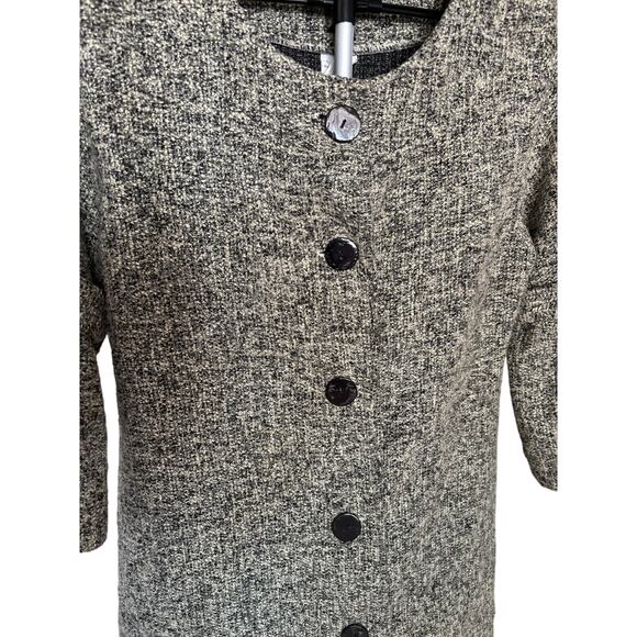 CMC Textured Button Front Coat Jacket M USA Tweed Knit Retro Minimalist - Picture 9 of 9